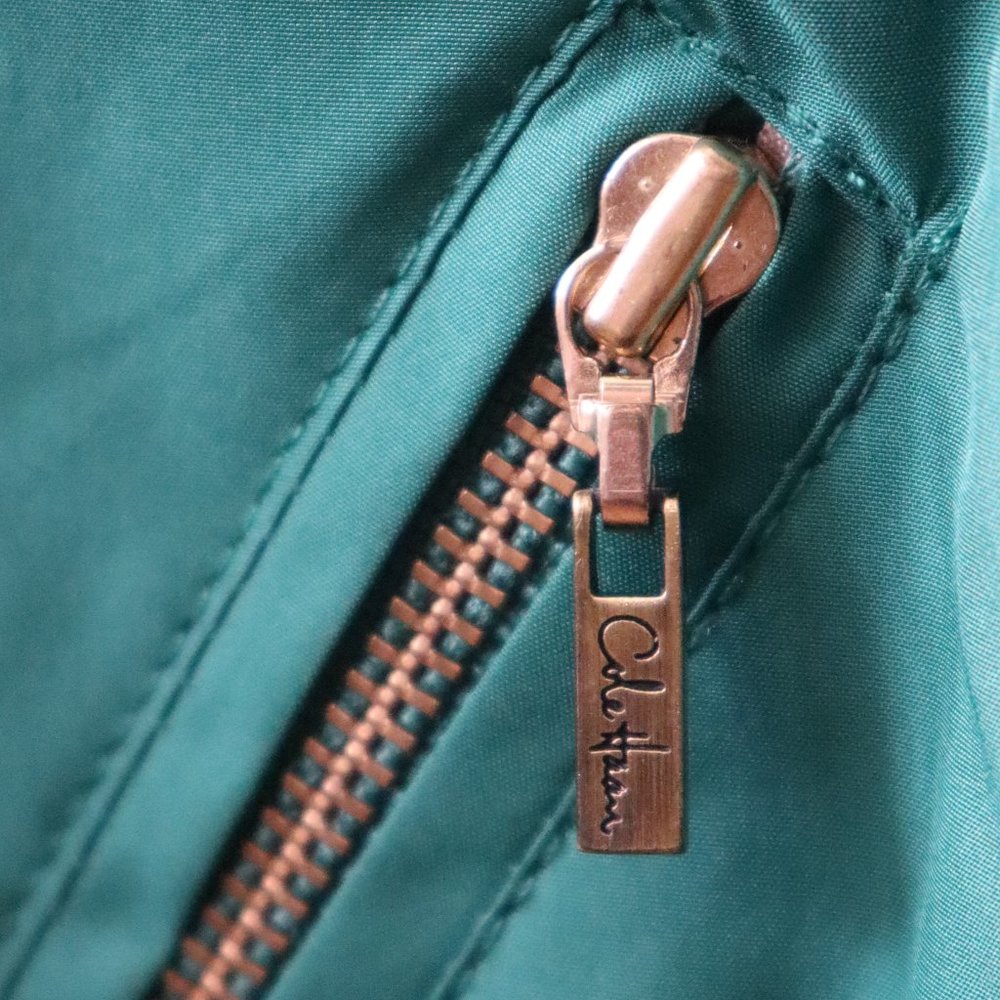 Like New, Cole Haan "Jelly Bean" Windbreaker in Kelly Green, Sz S - Picture 9 of 16